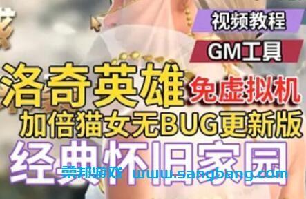 洛奇英雄传单机版一键端 无BUG更新版 加倍猫女 免虚拟机 GM工具+教程