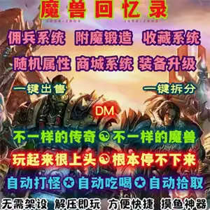 传奇世界单机版DM游戏 魔兽回忆录单机版游戏 特色自动挂机 网游单机